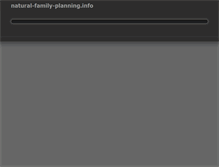 Tablet Screenshot of natural-family-planning.info